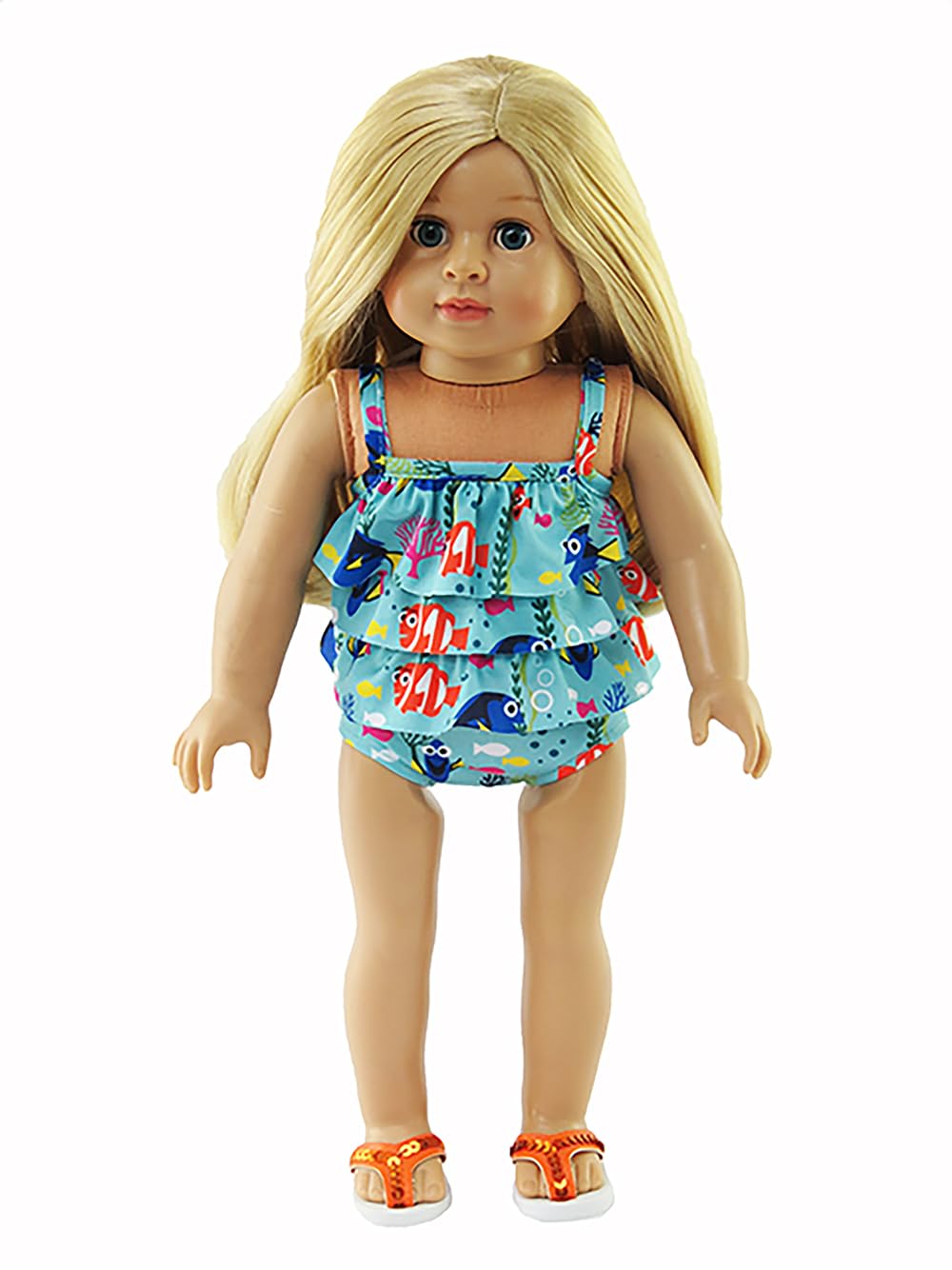 American Fashion World Fish Friends Swimsuit for 18-Inch Dolls | Premium Quality & Trendy Design