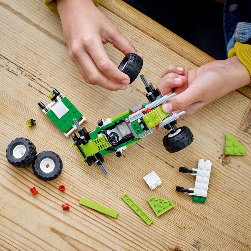 Lego 31123 Creator 3 in 1 All Terrain Buggy, Backhoe Loader, ATV Toy for Kids, Set of 3 Construction Vehicles