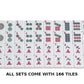 NEW! - American Mahjong Set - 166 White Tiles (All-in-One Rack/Pushers), Silver Aluminum Case - Large Classic Mah Jongg Game Set