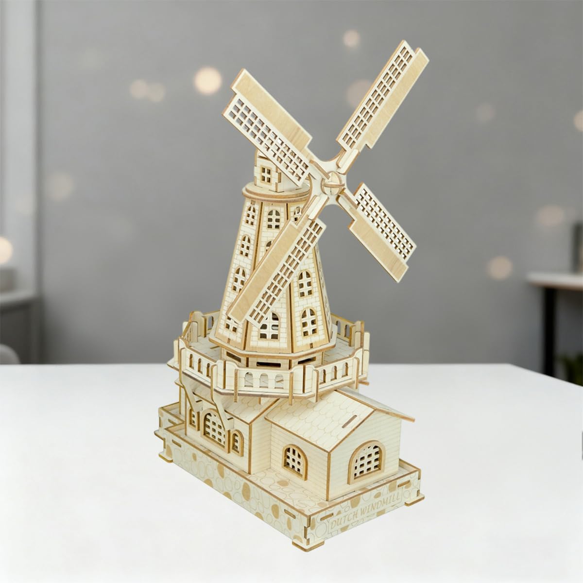Bitopbi 3D Wooden Puzzles Laser Engraving DIY Safe Assembly Constructor Kit Toy for Teens and Adults, World Famous Buildings Mechanical 3-D Models
