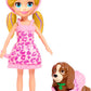 Polly Pocket Doll & Accessories, Masque ‘N Match Costume Pack with 3-Inch Small Doll, Pet, 4 Costumes for Doll & for Pet
