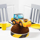 Creative Converting Construction Truck Birthday Honeycomb Centerpiece - 1pc Multi-color, 9 in x 11.5 in, 1 ct