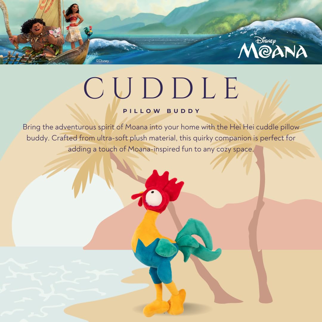 Disney Princess Moana HEI HEI Bedding Super Soft Plush Cuddle Pillow Buddy, (Officially Licensed Product) By Franco