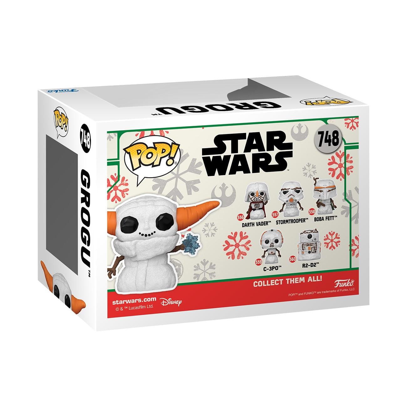 Funko Pop Star Wars: Mandolorian - Grogu (The Child, Baby Yoda) - (Snowman) - Star Wars: The Mandalorian - Collectable Vinyl Figure - Gift Idea