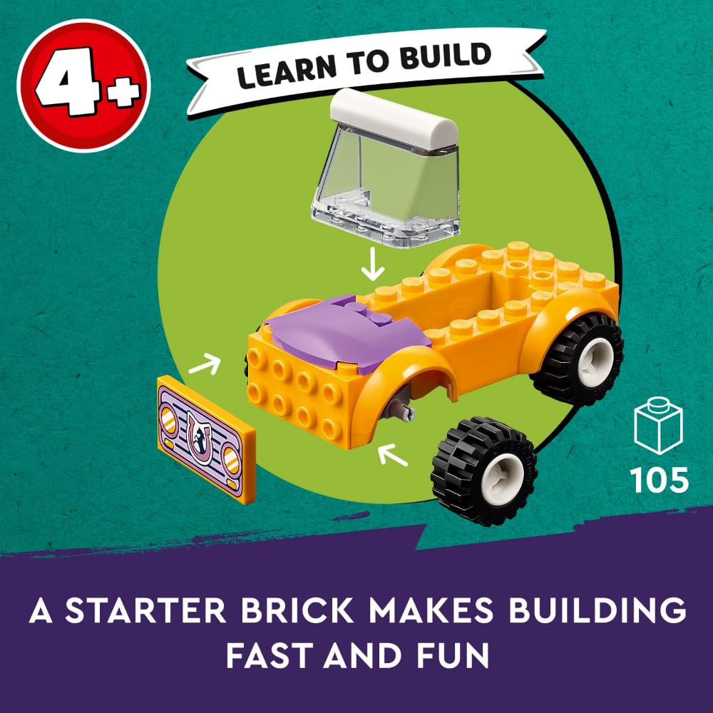 LEGO Friends Horse and Pony Trailer Playset, Building Toy for Kids, Creative Play Gift with Liann and Zoya Characters and 2 Animal Figures, Toy for 4