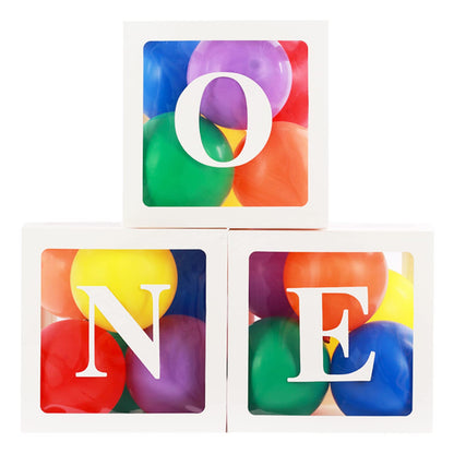 First Birthday Decorations for Boy Girls, ONE Balloon Boxes with Rainbow Balloons, ONE Blocks for Cartoon Watermelon Street Rainbow Theme Baby 1st