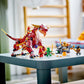 LEGO Ninjago 71793 Fire Heatwave Dragon, Toy Blocks, Present, Ninja, Carrot, Boys, 8 Years Old and Up