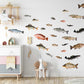 Simulated Natural Fish Stickers Suit