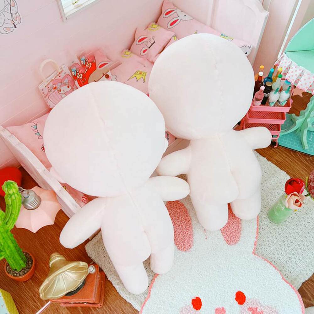 niannyyhouse 7.8in?20CM? Plush Doll Without Embroidery Naked Humanoid Stuffed Toys Dress Up Normal Body Glossy Wearable Clothing (A-2, 20CM)