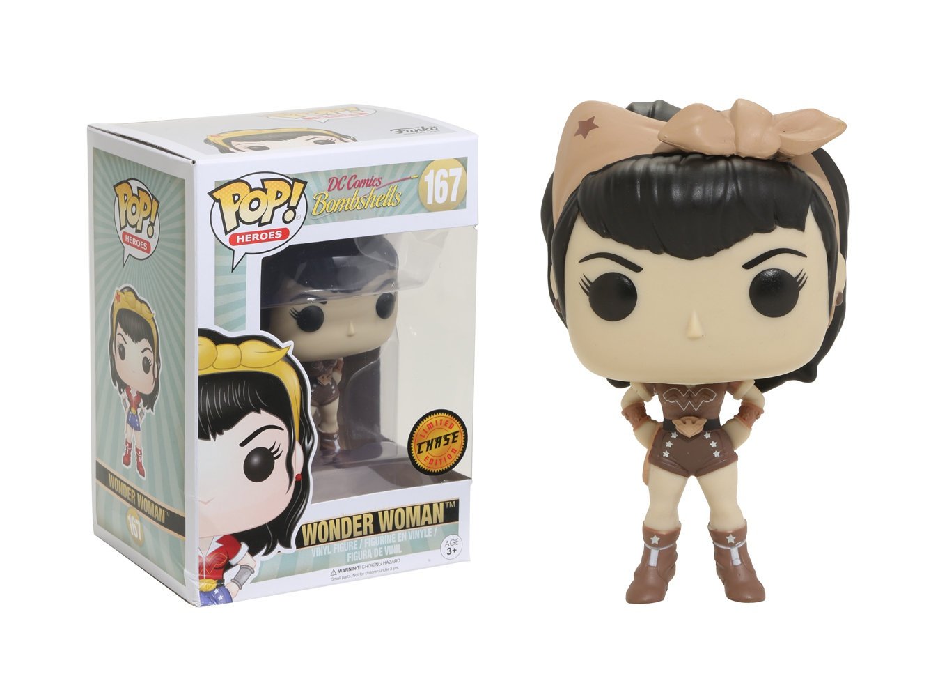 FunKo POP! Heroes DC Comics Bombshells: Wonder Woman Limited Edition Chase VERIANT Toy Action Figure