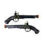 Assassin's Foam Cosplay Flintlock Pistol 2 Pcs Set 1:1 Scale Halloween Costume (Black Color 2 Pcs Set)