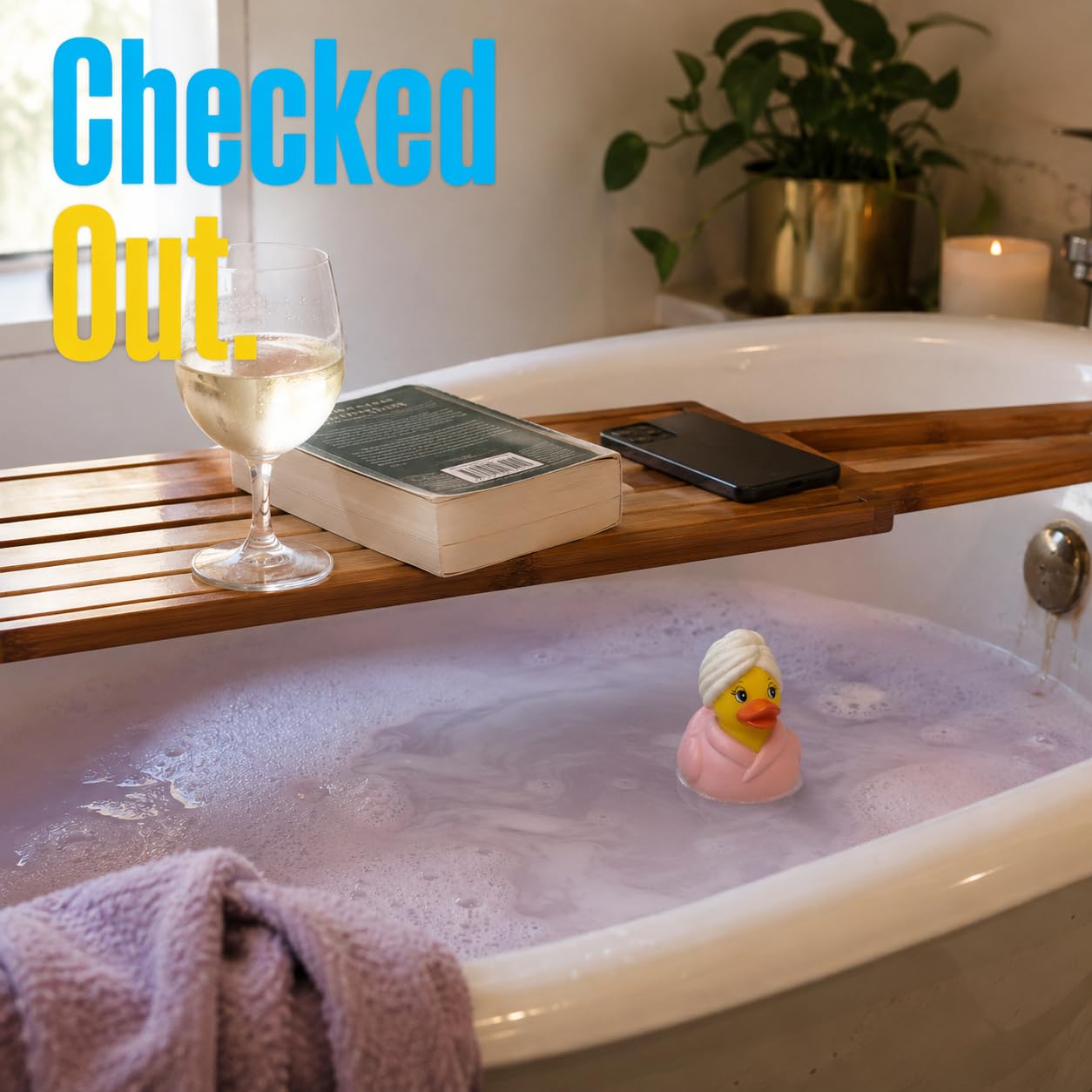3 Inch DUCKY CITY Pink Spa Rubber Duck [Sealed, Floats Upright] Jeep Ducks, Bath Toy for Kids and Toddlers, Baby Safe Pink Duck Gift, Collectible