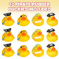 ArtCreativity 12 Pcs Pirate Rubber Ducks - 2 Inch Pirate Ducks for Jeeps, Pirate Party Favors & Decorations, Cute Rubber Ducks Pirate Toys for Bath