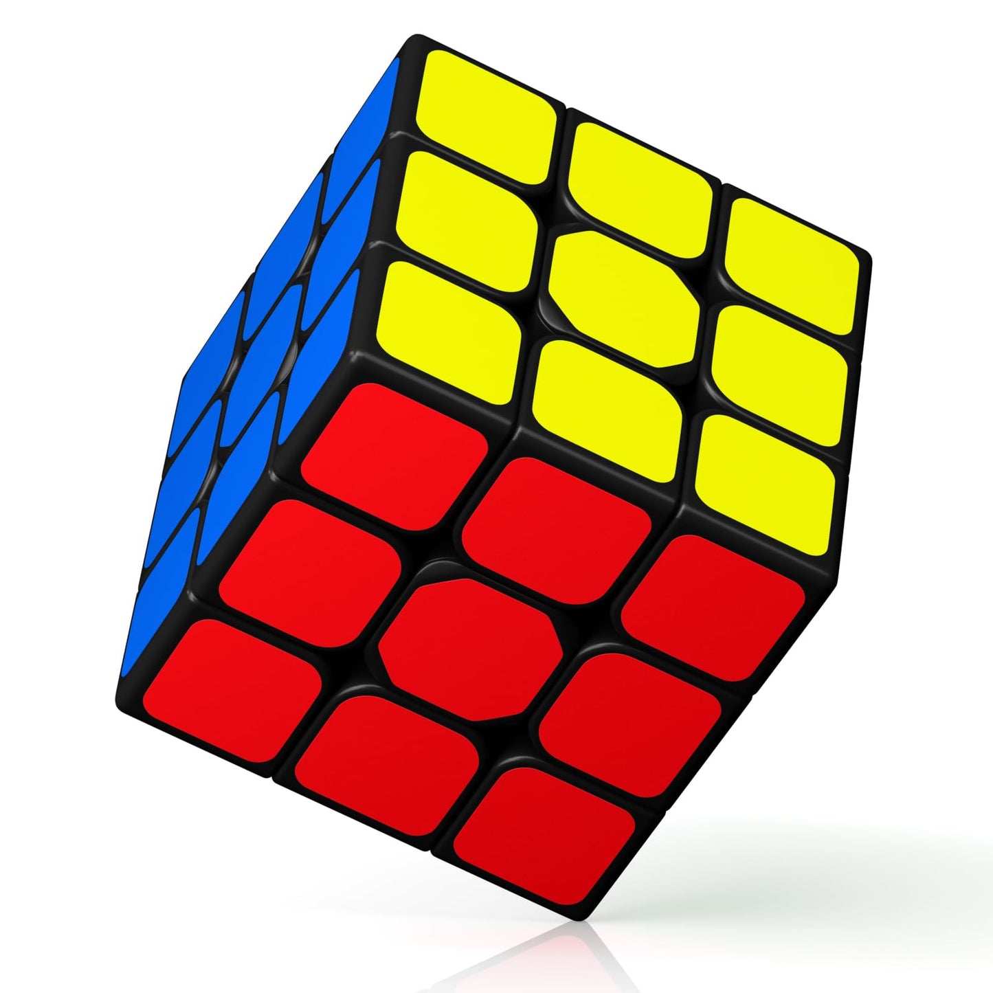 Speed Cube,Vdealen 3x3 Cube Stickerless Puzzle Cube with New Anti-pop Structure