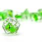 FanRoll Dragon StormTM Inclusion Resin Dice Set: Green Dragon
