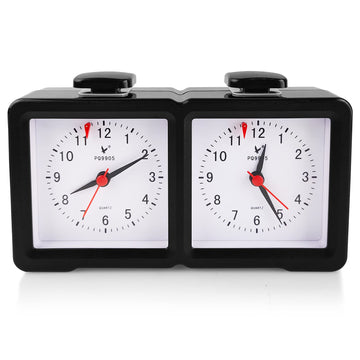 LEAP Analog Chess Clock Traditional Chess Timer with Two Large Dials Chess Set Timer for Chess, Chinese Chess and I-GO (PQ9905)