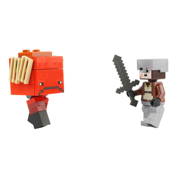 LEGO Minecraft Mini Set: Nether Hero Minifigure with Strider