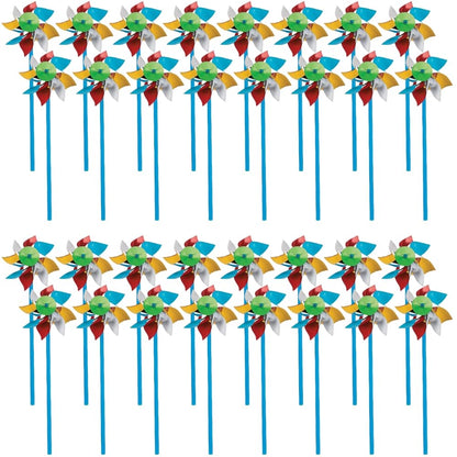 Fun Express Beachball Pinwheels (3Dz) | Bouncing Ball Toy - Fun Party Favor & Prize for Kids