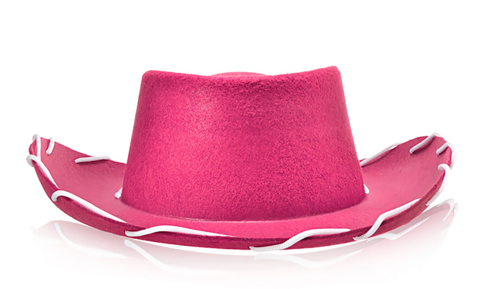 Bottles N Bags Children's Pink Felt Hat (2 Pack) Western Style for Pretend Play Birthday Parties and Costumes Toy Story Teams