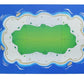General Jim's Blue Beach and Water Road City Baseplates Full Set for Ocean Island Street Base Plate - Pirates Sea Grass Toy Kit for Building Blocks