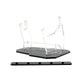 Brickcessories Display Stand Compatible with LEGO Star Wars 75357 Ghost and Phantom II - Angled Flight Display with Minifigure Base - Set Not Included