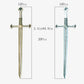 Movie Game Theme Party Holy Communion Cake Topper Alloy Paladin Cross Long Sword Anime Peripheral Game Accessories Bronze 10Pcs and White Silver 10Pcs