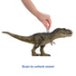 Mattel Jurassic World Dominion Thrash ‘N Devour Tyrannosaurus T Rex Action Figure Toy with Sound and Motion for Battle Play