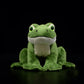 ZHONGXIN MADE Simulation Frog Plush Toy - 6.3" Lifelike Green Frog Stuffed Animals Reptilian Plushie Toys, Super Soft Plush Dolls for Kids Stuffed