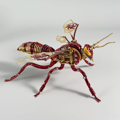 3D Metal Puzzle Mechanical Wasp for Adults: Gift for Birthday Christmas DIY for Men Assembly Model Kits Stainless Steel Building Blocks for for Ages