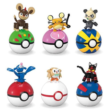 Mega Construx Pokemon Pokeball Collection, Series 21, Set of 6 Different Balls with Character Figures, Ages 6+ FPM00-963M
