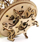 DIY Wooden Mechanical Transmission Woman Flower Gear Rotate Puzzle Model Valentine's Day Birthday Gift Grownups