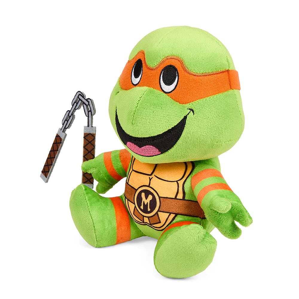 Kidrobot Teenage Mutant Ninja Turtles Michelangelo 7.5 Inch Phunny Plush