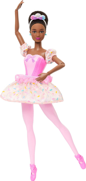 Barbie in the Nutcracker Land of Sweets Ballerina with Tutu and Candy Themed Accessories, Nikki