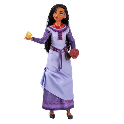 Disney Store Official Asha Singing Doll - Wish - 11 inch - Mesmerizing Melodies with Authentic Look - Interactive Music Play - Ideal Gift for Music