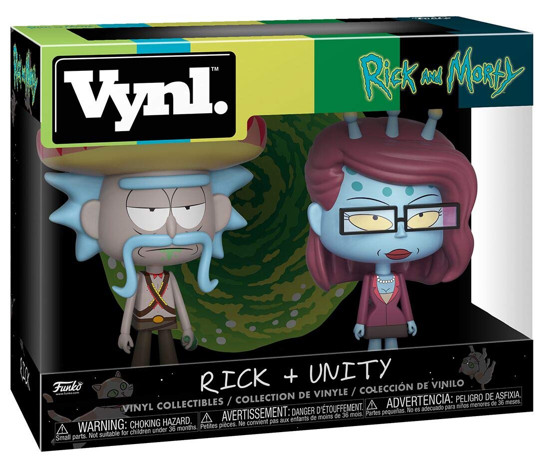 Funko 32267 Vynl Morty-Rick with Sombrero and Unity Collectible Figure, Multicolor