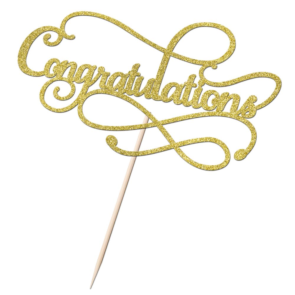 Crseniny Congratulations Cake Topper,Congratulations 2026 Graduation Cake Topper,Graduation, Wedding, Retirement, Birthday, Anniversary, Celebration