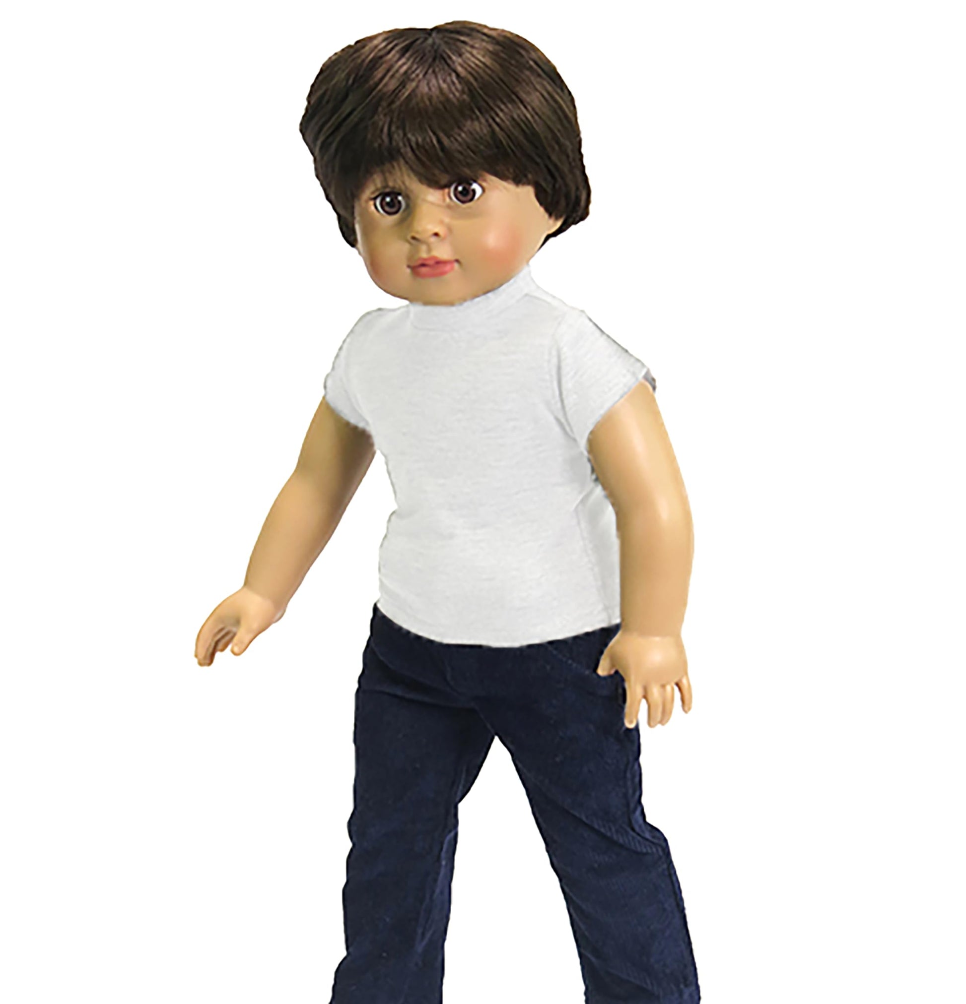 American Fashion World Doll T-Shirt 3 Pack, 18-inch, Red White Black