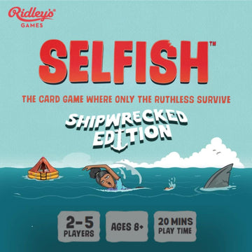 Ridley's Games: Selfish- Shipwrecked Edition Card Game | Easy to Play Party Game for Groups | Ideal for 2-5 Players | Makes a Great Gift Idea | Watch