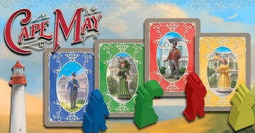 Cape May Board Game | Manage The Historic Seaside Resort Town | Strategy Resource Management Set Collection | 60-90 Minutes Thematic Family Board Game