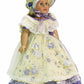 American Fashion World Purple Colonial Dress with Bonnet for 18 Inch Dolls - Historical Doll Outfit