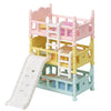 Calico Critters - Triple Bunk Beds Set - Dollhouse Furniture & Accessories - Kids Pretend Play Toy, Miniature Dollhouse Furniture & Accessories, Ages