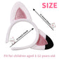 Creatoy Cat Ears Headband Kids dollhouse plush toys Glitter Headbands Toddler Kitty Hairband Doll house Party Supplies Halloween Dress Up Favors