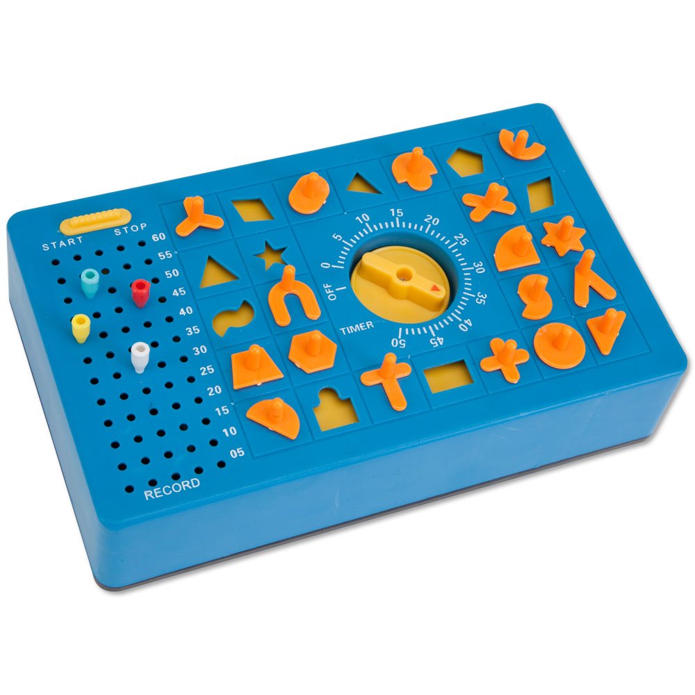 TimeShock Retro Timed Fun Board Game with Timer and Pop-up Tray - Measures 9" x 5" x 2"