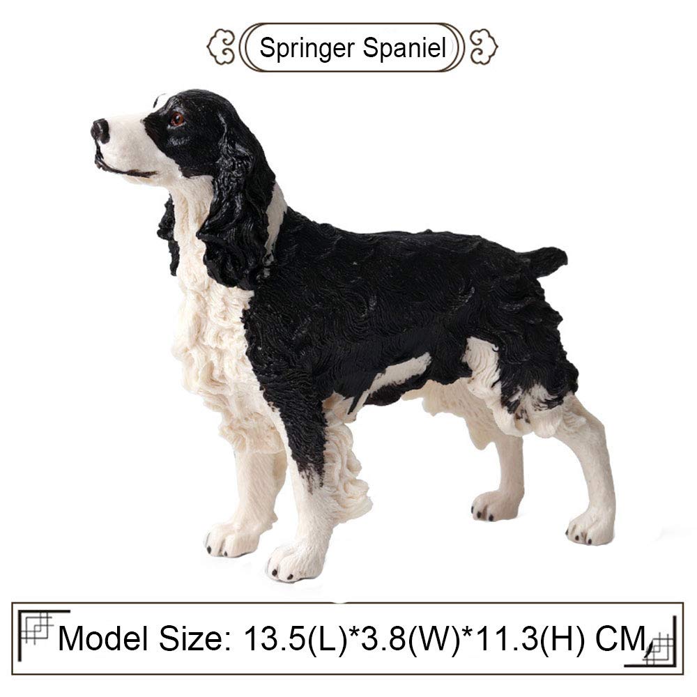 FLORMOON Animals Figure - Realistic Springer Spaniel Dog Figurines - Early Educational Toys Science Project Christmas Birthday for Boys and Girls