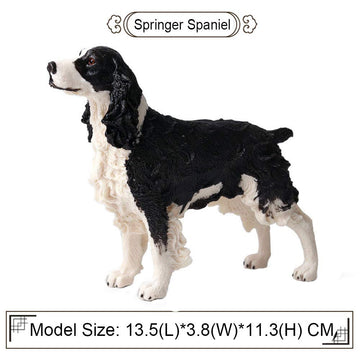 FLORMOON Animals Figure - Realistic Springer Spaniel Dog Figurines - Early Educational Toys Science Project Christmas Birthday for Boys and Girls