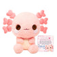 Cuddle Barn PlushGoals - Lottie the Lovely Axolotl Plush | Pink Kawaii Plushy w/Hearts for Girls, Teens, Adults | Cute Chibi Axolotls Toy Plushies