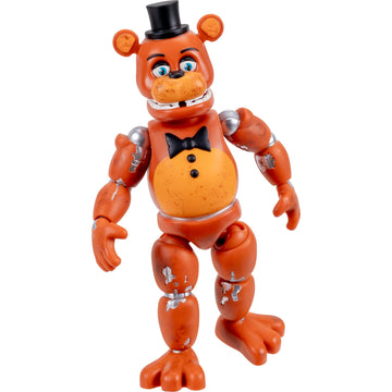 Jazwares Five Nights at Freddy’s Withered Freddy - 5-Inch Articulated Figure with Jumpscare Feature and Glow-in-The-Dark Eyes