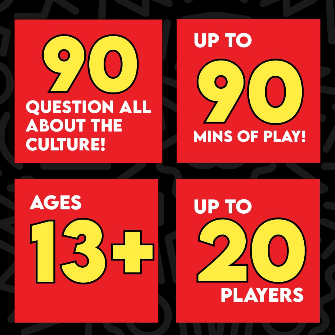 Urban Trivia - Black Card Game for The Culture! Fun Trivia on Black TV, Movies, Music, Sports, & Growing Up Black! Great for Adult Game Nights