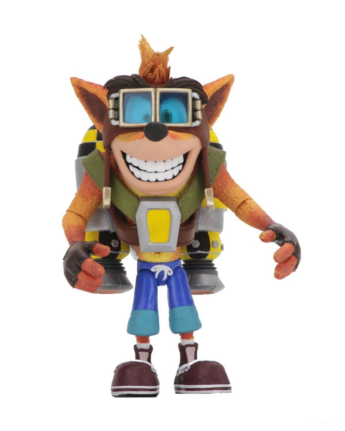 NECA - Crash Bandicoot 7" Scale Action Figure ? Deluxe Crash with Jetpack