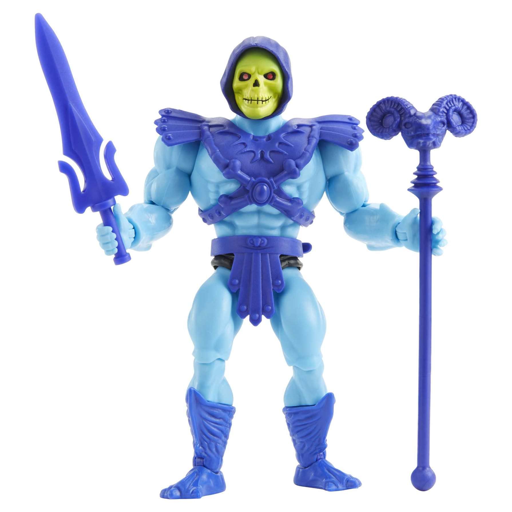 Masters of the Universe Origins Skeletor Action Figure, Battle Character for Storytelling Play and Display, Gift for 6 to 10 Year Olds and Adult